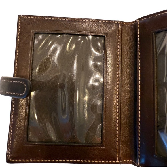 Vintage Coach Brown Leather unisex ID Wallet Card Holder - Picture 2 of 11